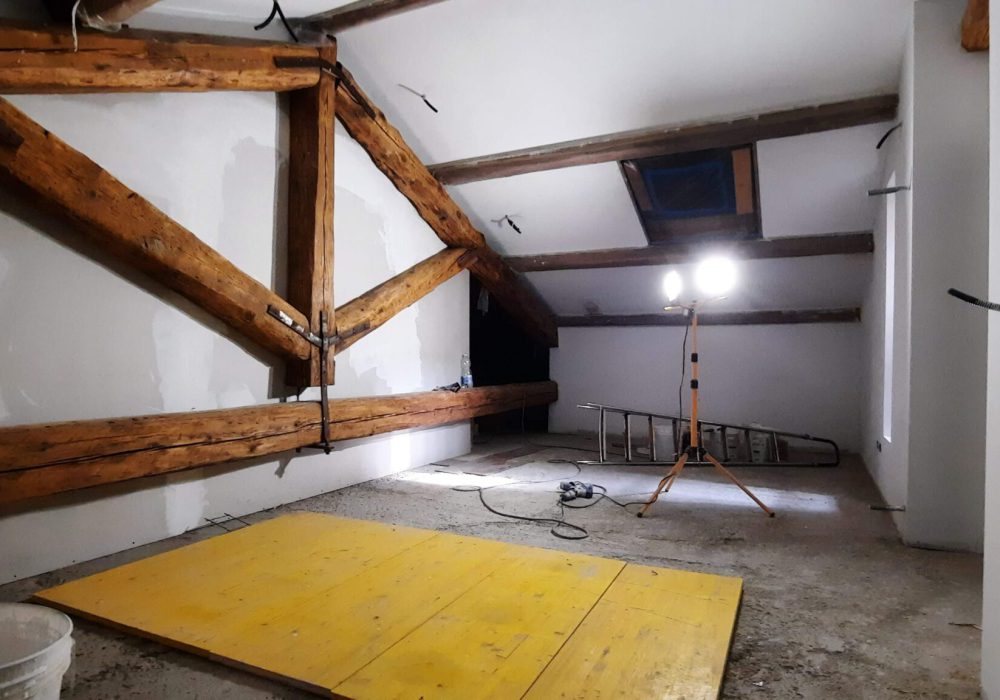 Recupero di sottotetto in centro storico